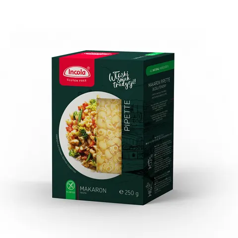 makaron PIPETTE bezglutenowy 250G INCOLA