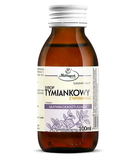 syrop TYMIANKOWY z witaminą C 100ml Herbapol Kraków