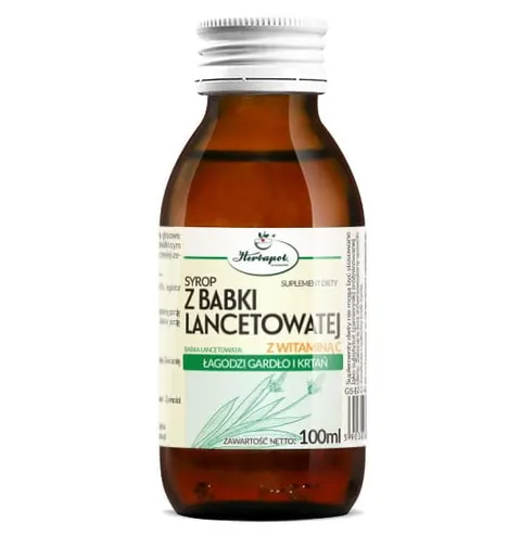 syrop z BABKI lancetowatej z witaminą C 100ml Herbapol Kraków