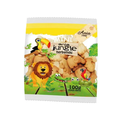 Herbatniki Mini Jungle 100g - Ania