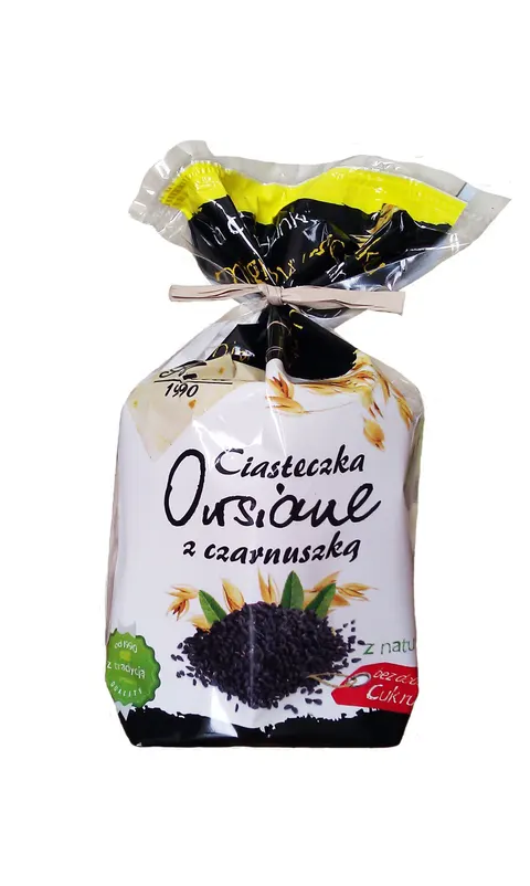 Ciasteczka Owsiane z Czarnuszką bez dodatku cukru 150g - Ania
