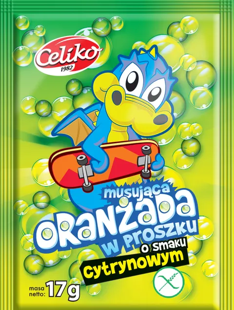 Oranżada w proszku Cytrynowa BEZGLUTENOWA 17g Celiko