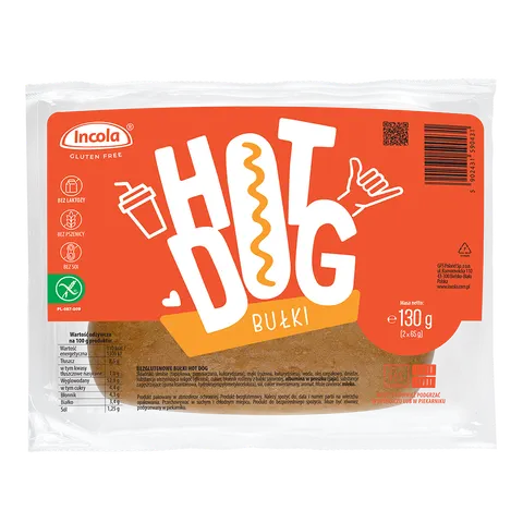 bułki HOT DOG bezglutenowe 130G INCOLA