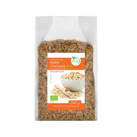 Płatki owsiane błyskawiczne BIO 300g BioLife