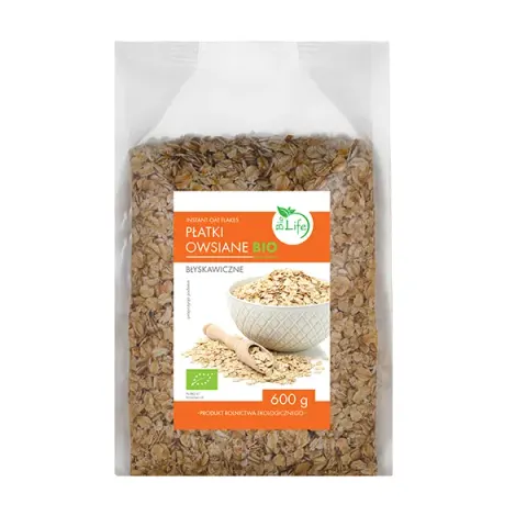 Płatki owsiane błyskawiczne BIO 600g BioLife
