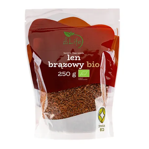 Len brązowy BIO 250g BioLife