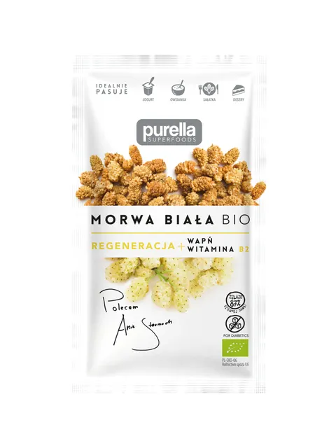 Morwa biała owoc Bio 45g Purella Superfoods
