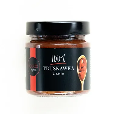 DŻEM TRUSKAWKA Z CHIA 200G - Foods by Ann