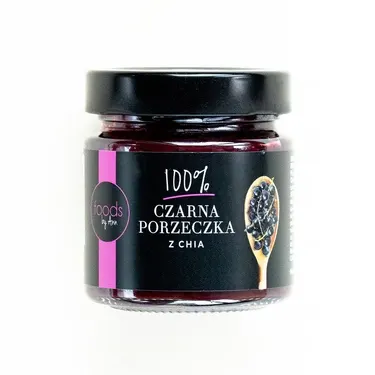 Dżem 100% Czarna porzeczka z chia 200G Levann