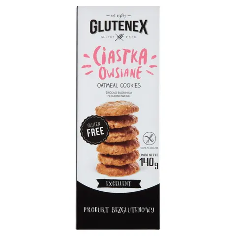 Ciastka owsiane bez glutenu 140g Glutenex