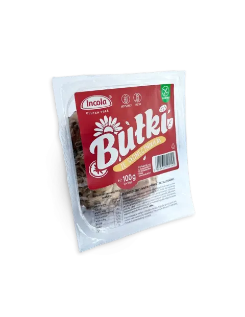 Bułki ze słonecznikiem bezglutenowe 100g Incola