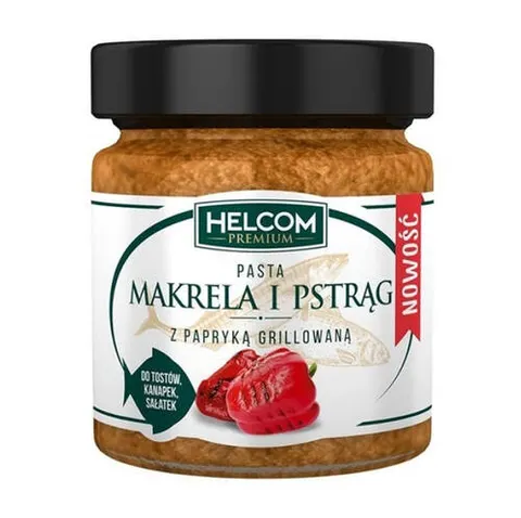 PASTA Z MAKRELI I PSTRĄGA Z GR.PAPRYKĄ 180G HELCOM