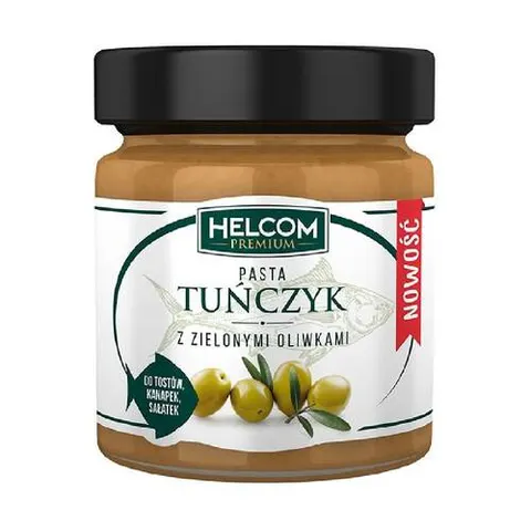PASTA Z TUŃCZYKA Z ZIELONYMI OLIWKAMI 180G HELCOM