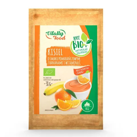 Kisiel pomarańcza z bananami i witaminą C Bio Vege 38g Vitally