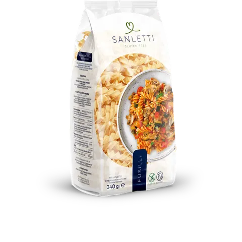 Makaron Fusilli świderki bezglutenowe 340g Sanletti