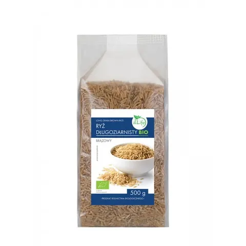 Ryż brązowy długoziarnisty BIO 500g BioLife