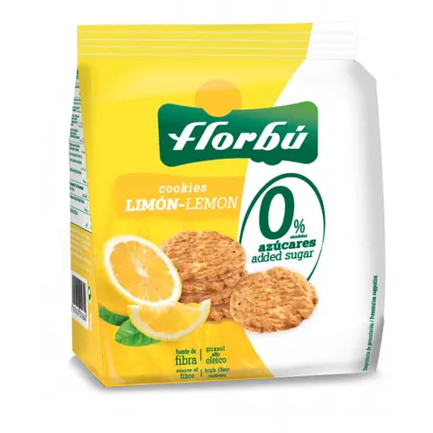CIASTKA O SMAKU CYTRYNOWYM BEZ CUKRU 130G FLORBU