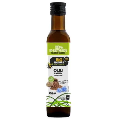 Big Nature Olej Lniany 250 ml