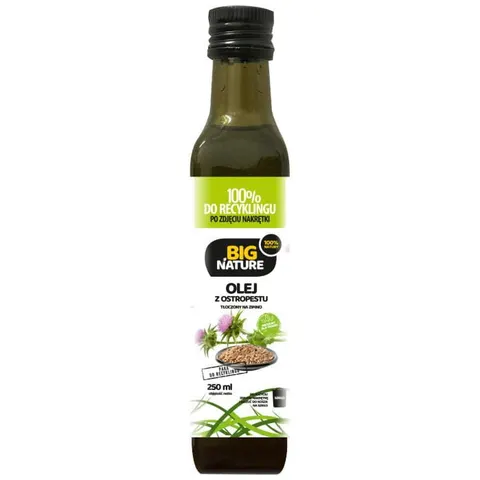 BIG NATURE Olej z ostropestu tłoczony na zimno 250ml