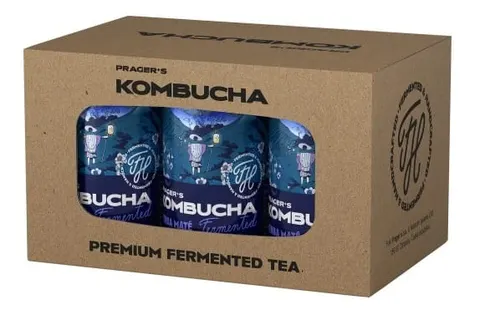 Kombucha Yerba Mate Prager's ZGRZEWKA 6szt * 330ml Premium Rosa