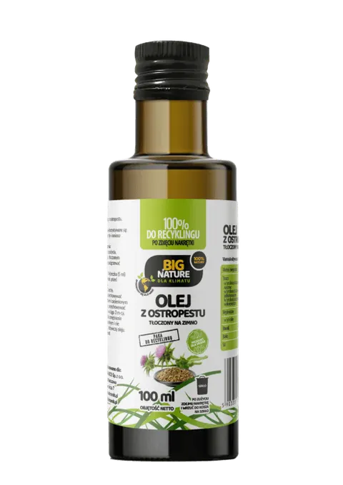 Olej z ostropestu tłoczony na zimno 100ml Big Nature