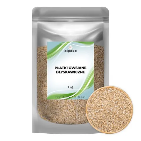 Płatki owsiane błyskawiczne 1kg ALPAKA