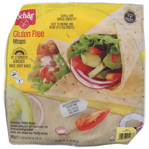 Tortilla Wraps bezglutenowe 160g SCHAR