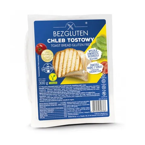 Chleb Tostowy bezglutenowy 300g - Bezgluten