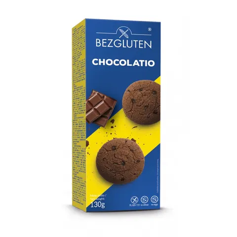 Czekoladowe Ciastka Chocolatio bezglutenowe 130g - Bezgluten
