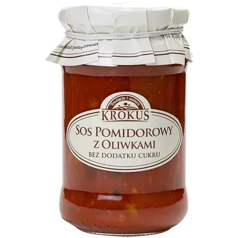Sos pomidorowy z oliwkami 340g KROKUS