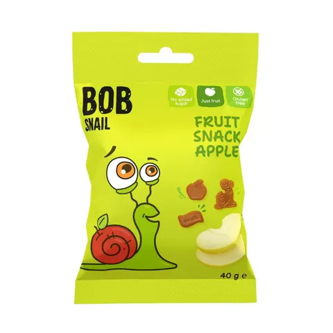 Żelki owocowe Fruit Snack Jabłko 40g BOB SNAIL
