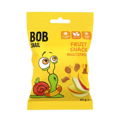 Żelki owocowe Fruit Snack Multifruit 40g BOB SNAIL