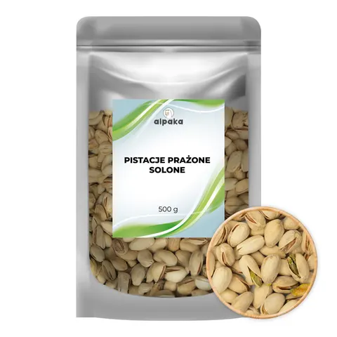 PISTACJE PRAŻONE SOLONE 500g ALPAKA