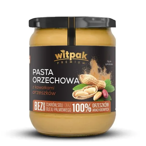 Pasta orzechowa z kawałkami orzeszków 470g WITPAK