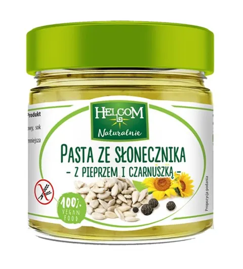 Pasta ze słonecznika z pieprzem i czarnuszką 180g HELCOM