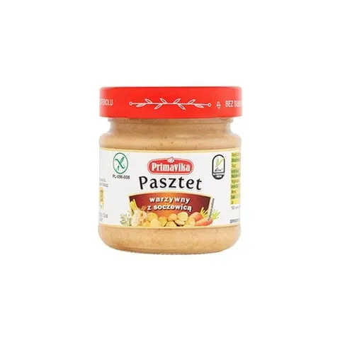 Pasztet warzywny z soczewicą 160g PRIMAVIKA