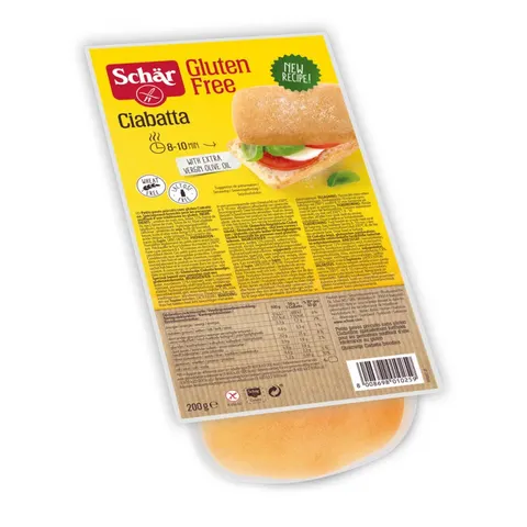 Ciabatta bułki do zapiekania bezglutenowe 200 g Schar