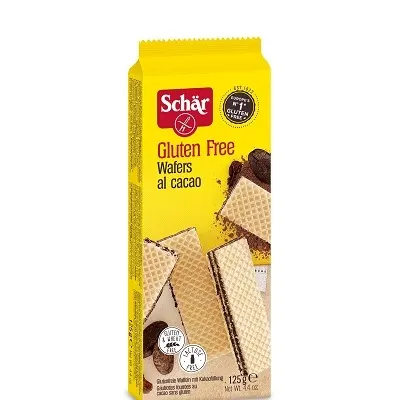 Wafers cacao wafle z kremem kakaowym bezglutenowe 125 g Schar