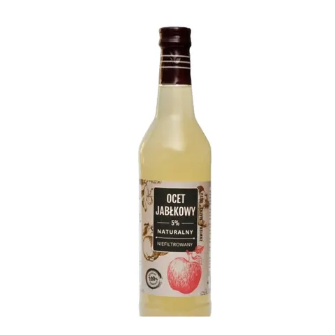 Ocet jabłkowy 5% niefiltrowany 500ml