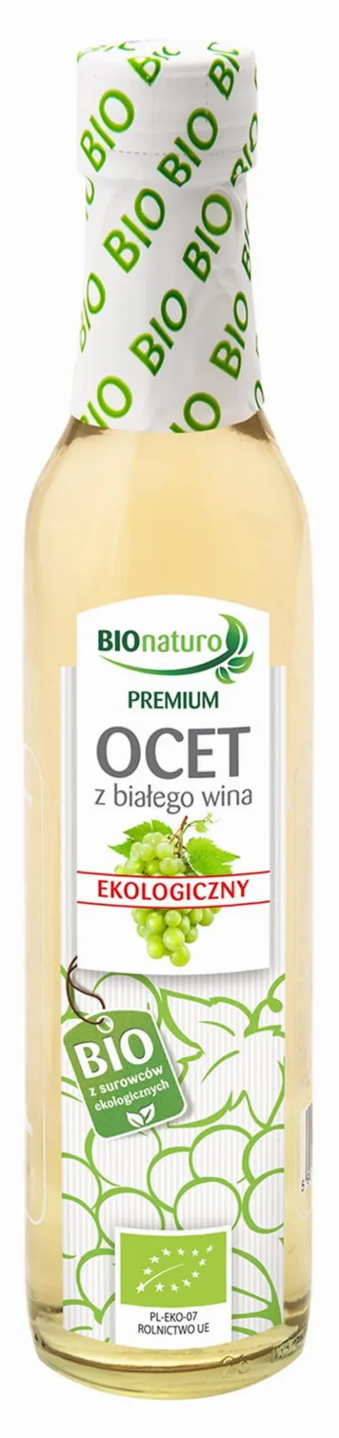 Ocet z białego wina BIO 250ml BIONATURO
