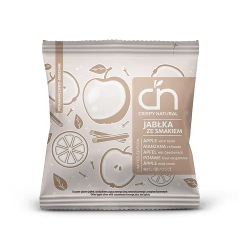 Chipsy z jabłka pomarańczowo-korzenne 18 g CRISPY NATURAL