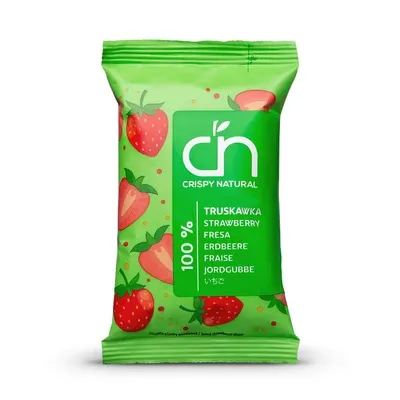 Chipsy z truskawki 10g CRISPY NATURAL