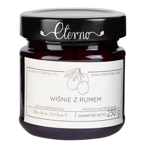 Wiśnie z rumem 230g ETERNO