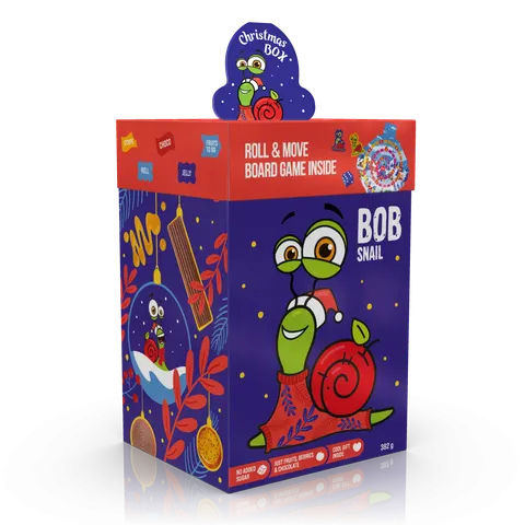 Christmas Box Duży z zabawką i grą 382g BOB SNAIL
