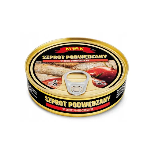 Szprot podwędzany w sosie pomidorowym 160g M&K