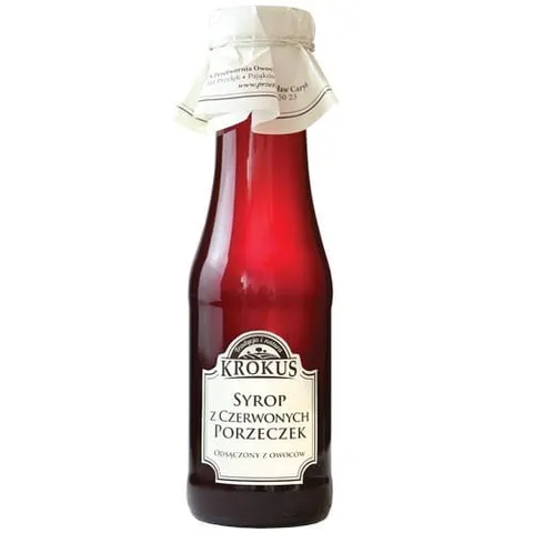 Syrop z czerwonych porzeczek 355g KROKUS