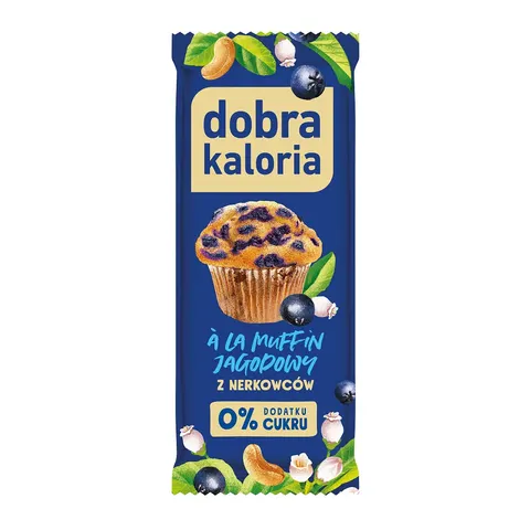 Baton z nerkowców a'la muffin jagodowy 35g DOBRA KALORIA