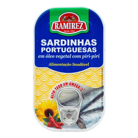 Pikantne sardynki w oleju roślinnym 125 g RAMIREZ Portugalskie