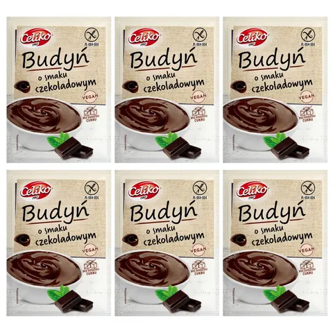 Budyń o smaku czekoladowym 40g CELIKO zestaw 6 sztuk