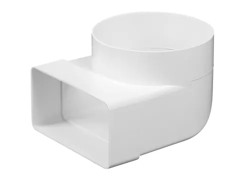 Kolano łącznikowe do kanału wentylacyjnego 150x75mm 90° fi125 Awenta